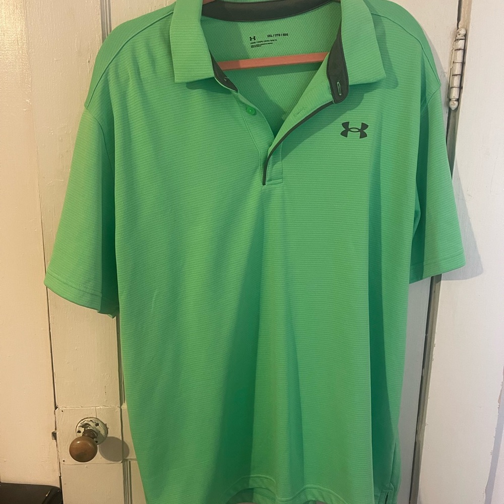 Under Armour Men's Vibrant Green Polo